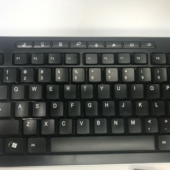 Inland Pro 60178 2.4GHz 118-Key Wireless Multimedia Keyboard BLACK Great Cond... - Picture 2 of 8